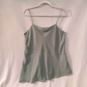 Elegant Women's THEORY SILVER GREEN Cami Top
